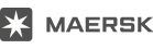 Maersk logo, grayscale