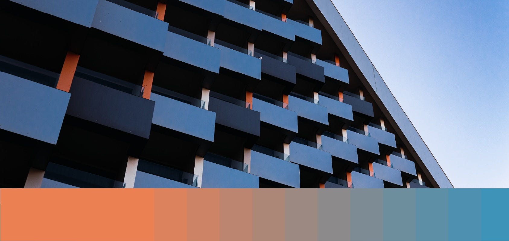The side of an office building