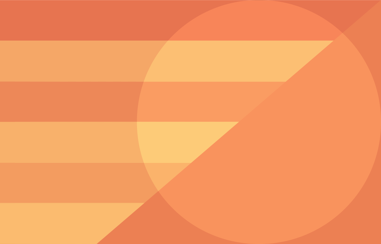 Spotlight on an orange and yellow background.